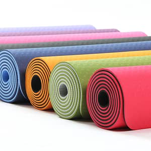 Best 6mm Yoga Mat Eco-Friendly TPE Yoga Mat (Dual-Color)