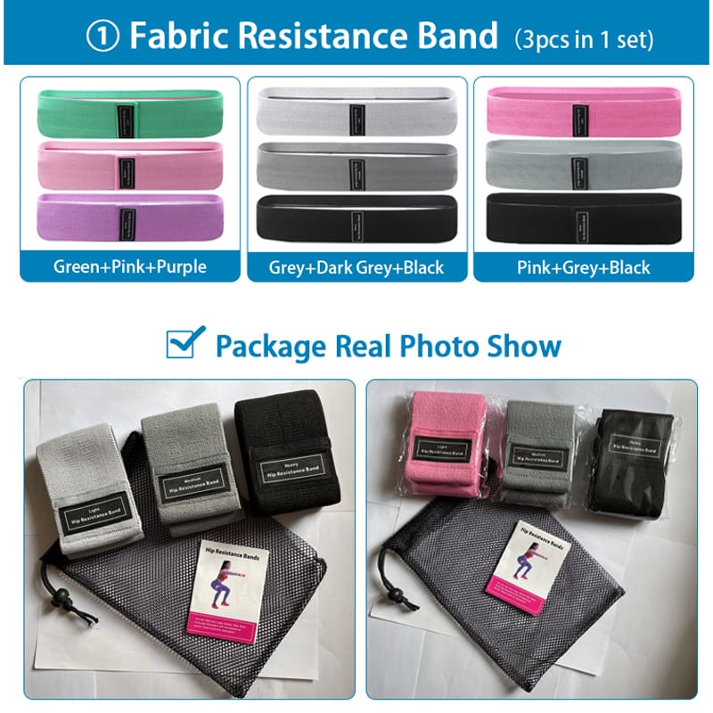 Fabric Hip Resistance Bands 1